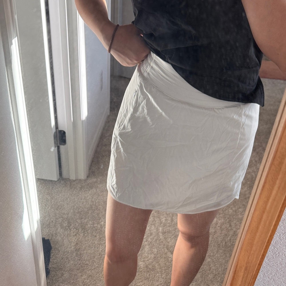 Lululemon White Athletic Skort